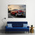 Red Vintage Car Parked In Havana Street Canvas Wall Art-1 Piece-Gallery Wrap-36" x 24"-Tiaracle