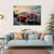 Red Vintage Car Parked In Havana Street Canvas Wall Art-1 Piece-Gallery Wrap-36" x 24"-Tiaracle