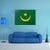 Reflection Flag Of Mauritania Canvas Wall Art-1 Piece-Gallery Wrap-36" x 24"-Tiaracle