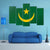 Reflection Flag Of Mauritania Canvas Wall Art-5 Pop-Gallery Wrap-47" x 32"-Tiaracle