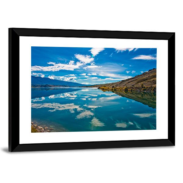 Reflection Lake New Zealand Canvas Wall Art-3 Horizontal-Gallery Wrap-25" x 16"-Tiaracle