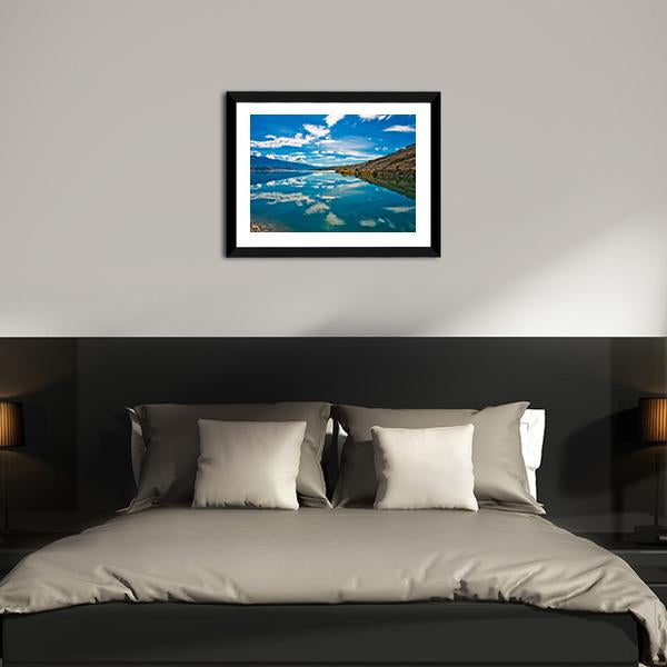 Reflection Lake New Zealand Canvas Wall Art-3 Horizontal-Gallery Wrap-25" x 16"-Tiaracle