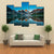 Reflection Of Mount Assiniboine On Magog Lake Canvas Wall Art-5 Pop-Gallery Wrap-47" x 32"-Tiaracle