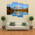 Reflection Of Mountain Range In Lake Canvas Wall Art-4 Pop-Gallery Wrap-50" x 32"-Tiaracle