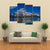 Reflection Of Mountains On Jackson Lake Canvas Wall Art-4 Pop-Gallery Wrap-50" x 32"-Tiaracle