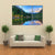 Reflection Of Snowcapped Maroon Bells In Fall Canvas Wall Art-5 Pop-Gallery Wrap-47" x 32"-Tiaracle