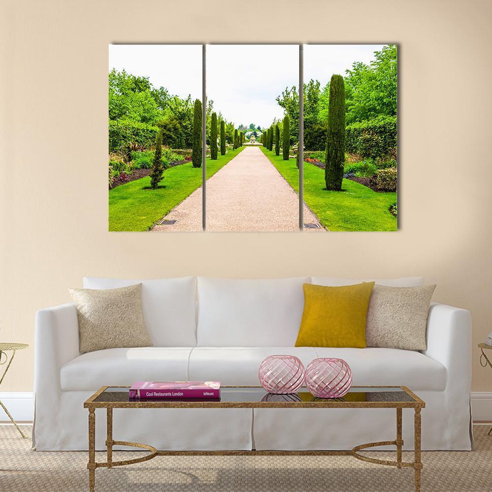 Regent's Park Landscape In London Canvas Wall Art-3 Horizontal-Gallery Wrap-37" x 24"-Tiaracle