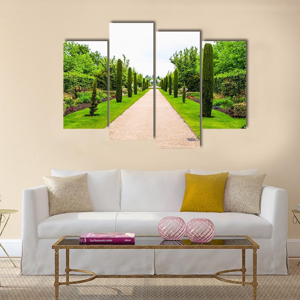 Regent's Park Landscape In London Canvas Wall Art-5 Star-Gallery Wrap-62" x 32"-Tiaracle