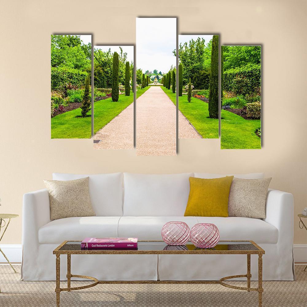 Regent's Park Landscape In London Canvas Wall Art-5 Pop-Gallery Wrap-47" x 32"-Tiaracle