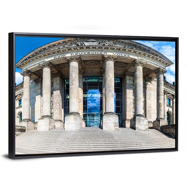 Reichstag Building In Berlin Canvas Wall Art-3 Horizontal-Gallery Wrap-25&quot; x 16&quot;-Tiaracle