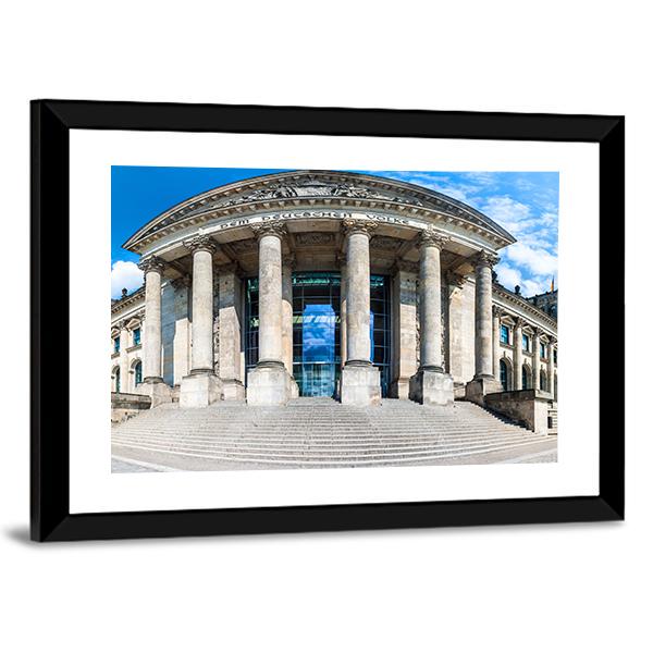 Reichstag Building In Berlin Canvas Wall Art-3 Horizontal-Gallery Wrap-25&quot; x 16&quot;-Tiaracle