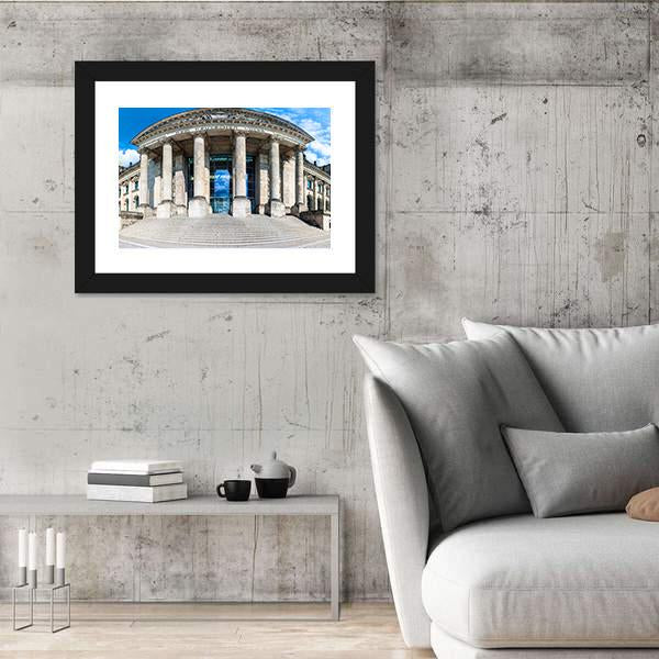 Reichstag Building In Berlin Canvas Wall Art-3 Horizontal-Gallery Wrap-25" x 16"-Tiaracle