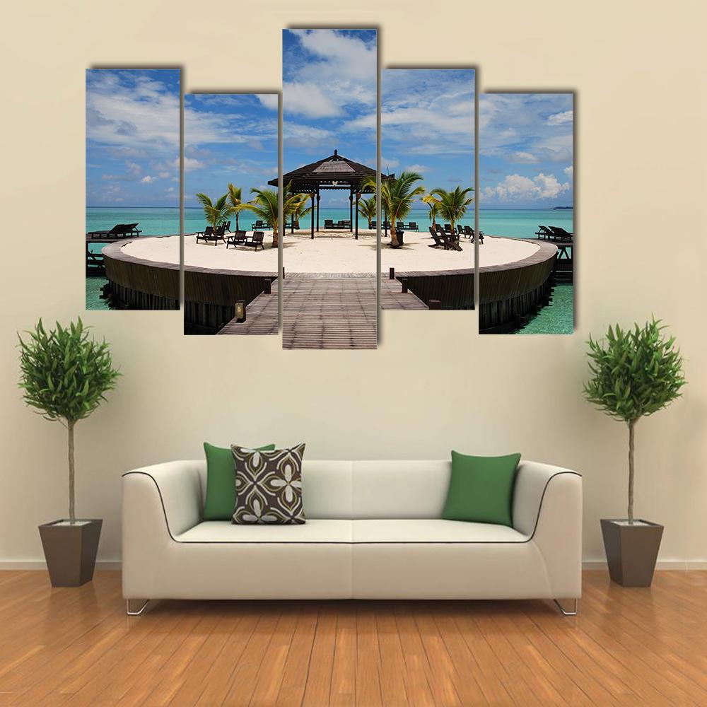 Remote Island In The Celebes Sea Canvas Wall Art-5 Pop-Gallery Wrap-47" x 32"-Tiaracle