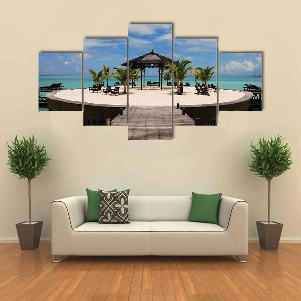 Remote Island In The Celebes Sea Canvas Wall Art-5 Star-Gallery Wrap-62" x 32"-Tiaracle