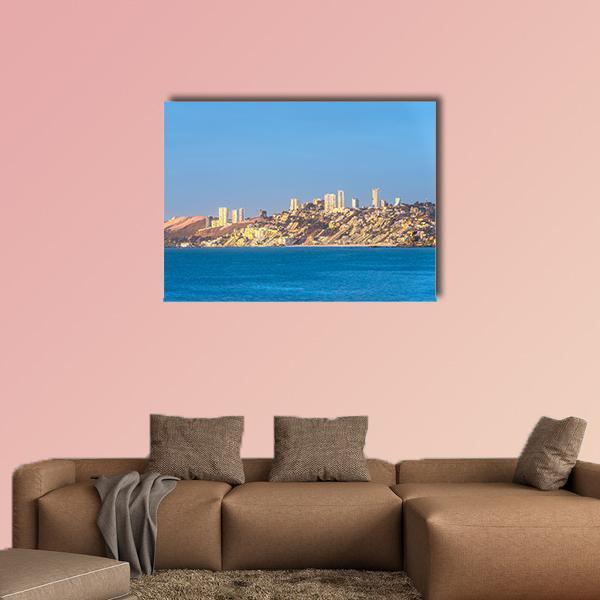 Renaca Resort Town At Valparaiso Region Canvas Wall Art-1 Piece-Gallery Wrap-48" x 32"-Tiaracle