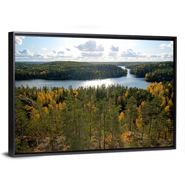 Repovesi National Park Finland Canvas Wall Art-3 Horizontal-Gallery Wrap-25" x 16"-Tiaracle