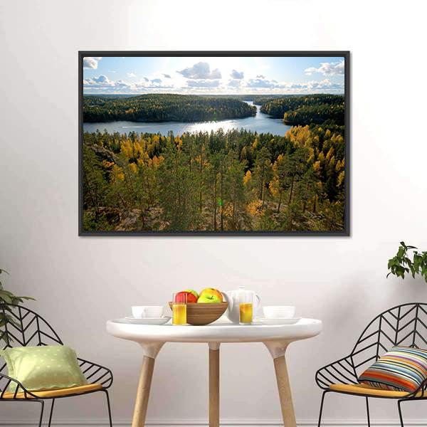 Repovesi National Park Finland Canvas Wall Art-3 Horizontal-Gallery Wrap-25" x 16"-Tiaracle