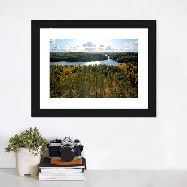 Repovesi National Park Finland Canvas Wall Art-1 Piece-Framed Print-20" x 16"-Tiaracle