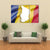 Republic Of Chad Map And Flag Canvas Wall Art-3 Horizontal-Gallery Wrap-37" x 24"-Tiaracle