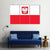 Republic Of Poland Flag Canvas Wall Art-3 Horizontal-Gallery Wrap-37" x 24"-Tiaracle