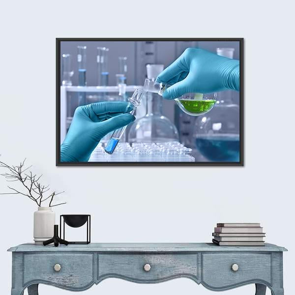 Research Lab Canvas Wall Art-1 Piece-Floating Frame-24" x 16"-Tiaracle