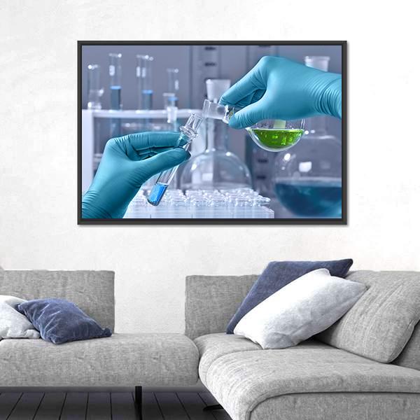 Research Lab Canvas Wall Art-3 Horizontal-Gallery Wrap-25" x 16"-Tiaracle