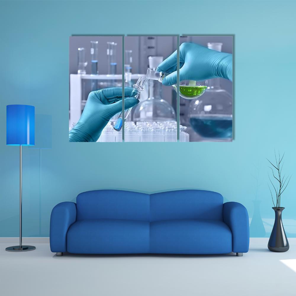 Research Lab Canvas Wall Art-3 Horizontal-Gallery Wrap-37" x 24"-Tiaracle