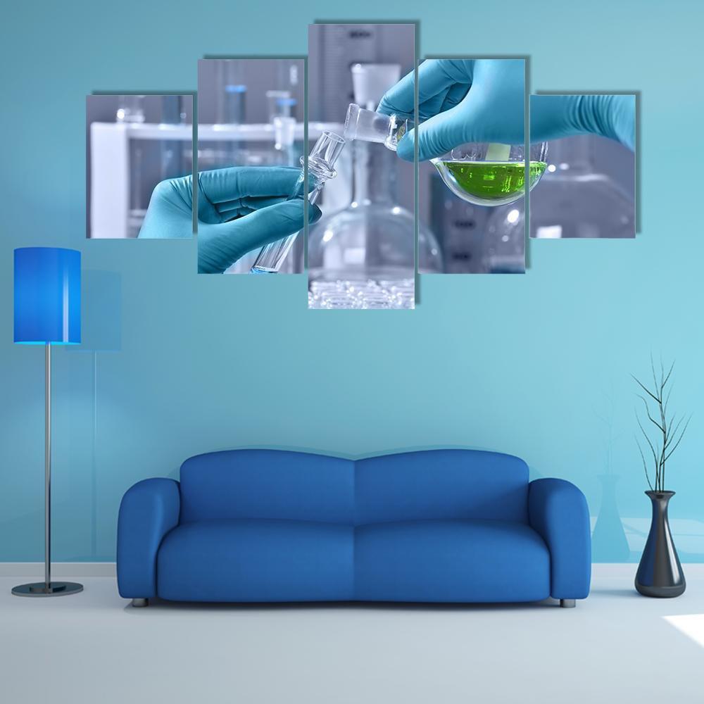 Research Lab Canvas Wall Art-5 Star-Gallery Wrap-62" x 32"-Tiaracle