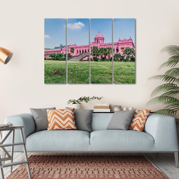 Residential Palace Of Nawab Of Dhaka Canvas Wall Art-4 Horizontal-Gallery Wrap-34" x 24"-Tiaracle