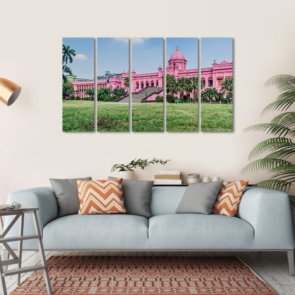 Residential Palace Of Nawab Of Dhaka Canvas Wall Art-5 Horizontal-Gallery Wrap-22" x 12"-Tiaracle