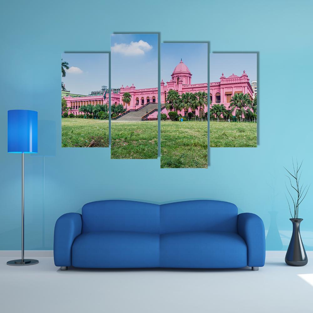 Residential Palace Of Nawab Of Dhaka Canvas Wall Art-4 Pop-Gallery Wrap-50" x 32"-Tiaracle