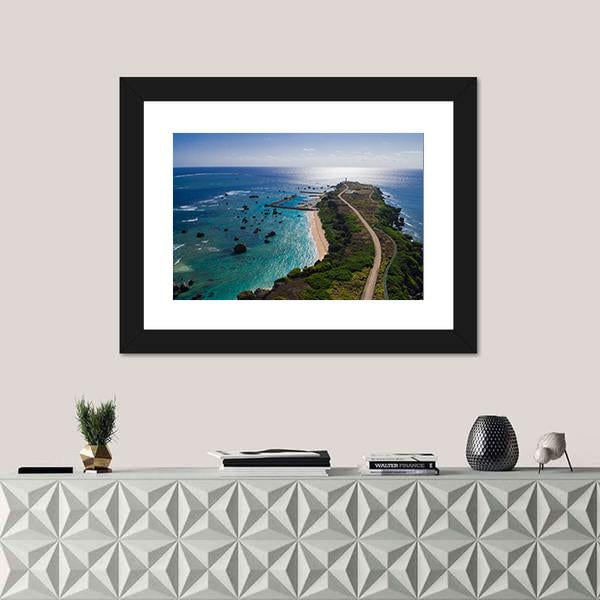 Resort Island Okinawa Miyako Canvas Wall Art-1 Piece-Framed Print-20" x 16"-Tiaracle