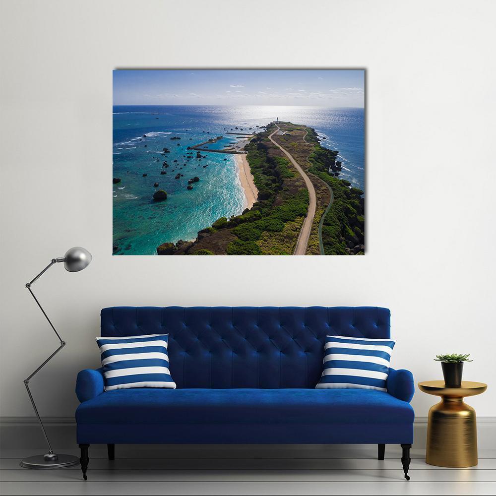 Resort Island Okinawa Miyako Canvas Wall Art-1 Piece-Gallery Wrap-48" x 32"-Tiaracle