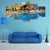 Resort Swimming Pool Canvas Wall Art-5 Star-Gallery Wrap-62" x 32"-Tiaracle