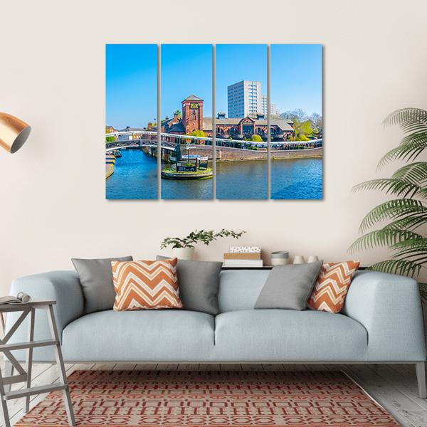 Restaurant In Birmingham Canvas Wall Art-4 Horizontal-Gallery Wrap-34" x 24"-Tiaracle