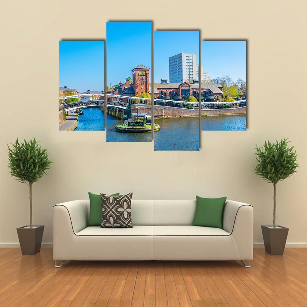 Restaurant In Birmingham Canvas Wall Art-4 Pop-Gallery Wrap-50" x 32"-Tiaracle