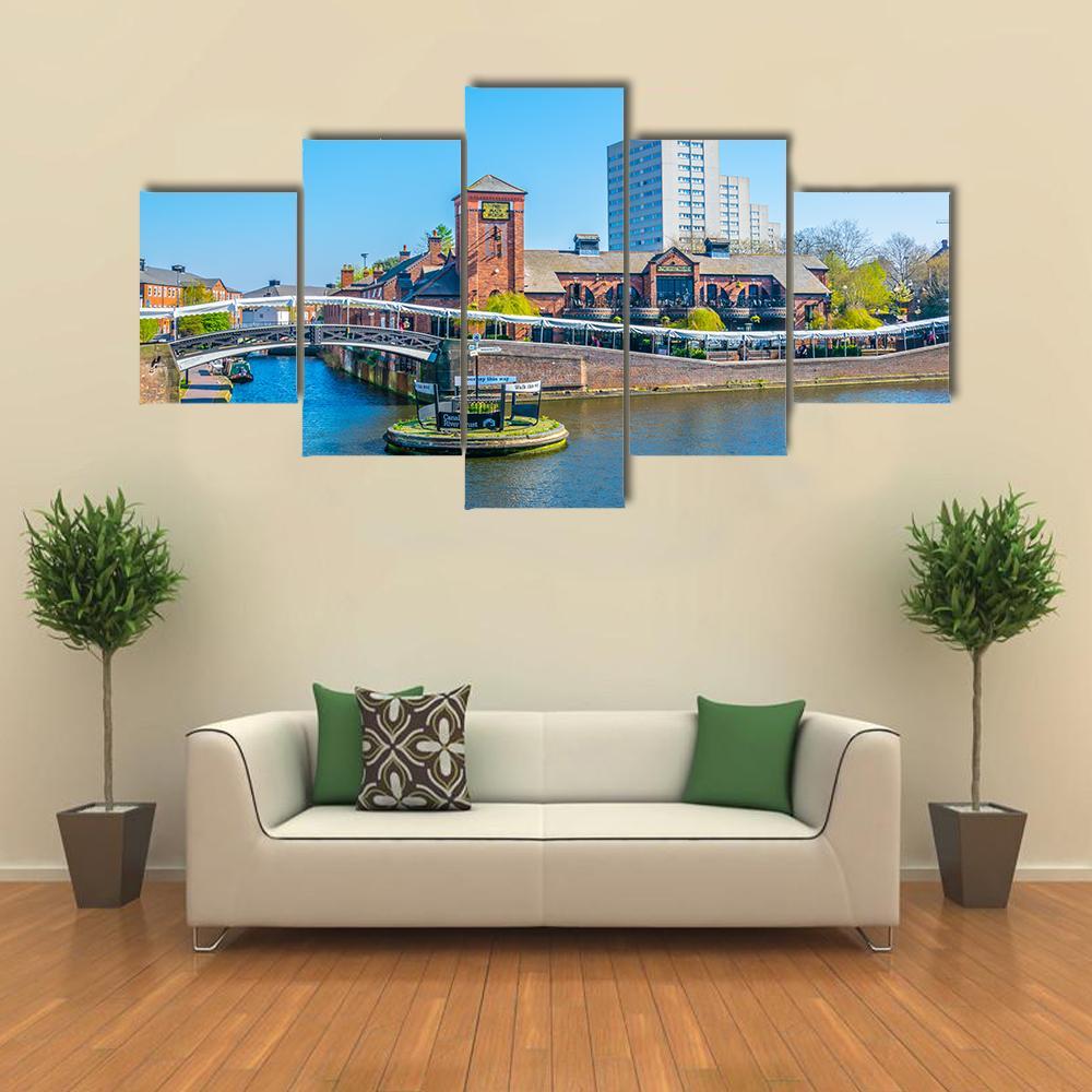Restaurant In Birmingham Canvas Wall Art-5 Star-Gallery Wrap-62" x 32"-Tiaracle