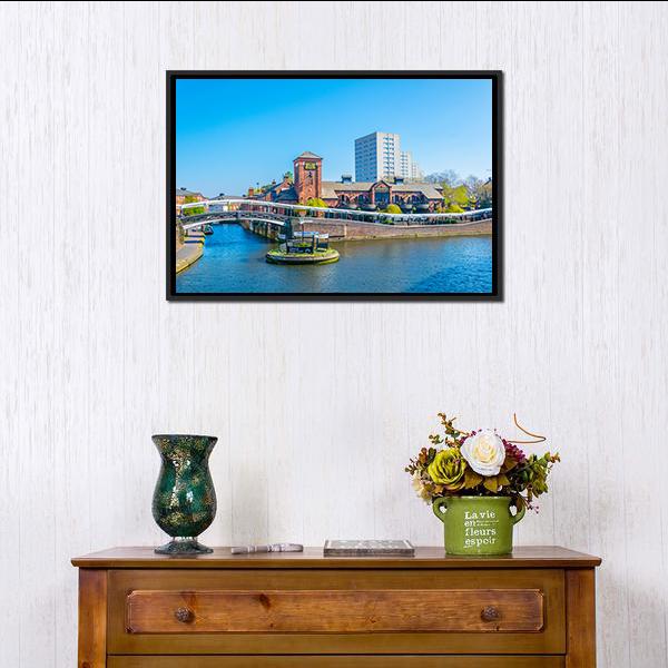 Restaurant In Birmingham Panoramic Canvas Wall Art-1 Piece-36" x 12"-Tiaracle