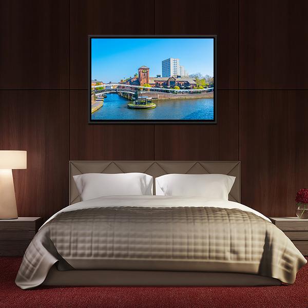 Restaurant In Birmingham Panoramic Canvas Wall Art-1 Piece-36" x 12"-Tiaracle