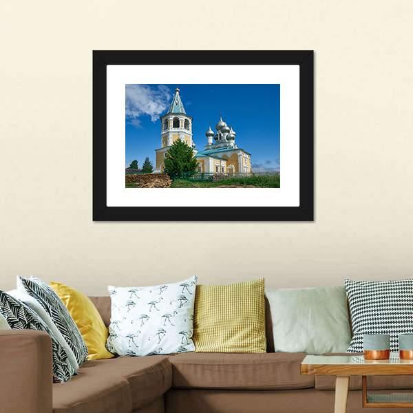 Resurrection Of Christ Church Canvas Wall Art-1 Piece-Framed Print-20" x 16"-Tiaracle