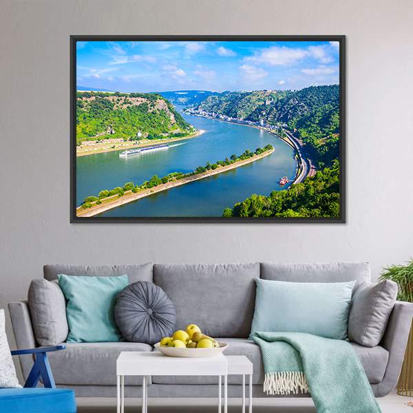 Rhineland-Palatinate Germany Canvas Wall Art-3 Horizontal-Gallery Wrap-25" x 16"-Tiaracle