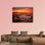 Rich Red Velvet Sunrise Over Pearl Beach Canvas Wall Art-4 Horizontal-Gallery Wrap-34" x 24"-Tiaracle