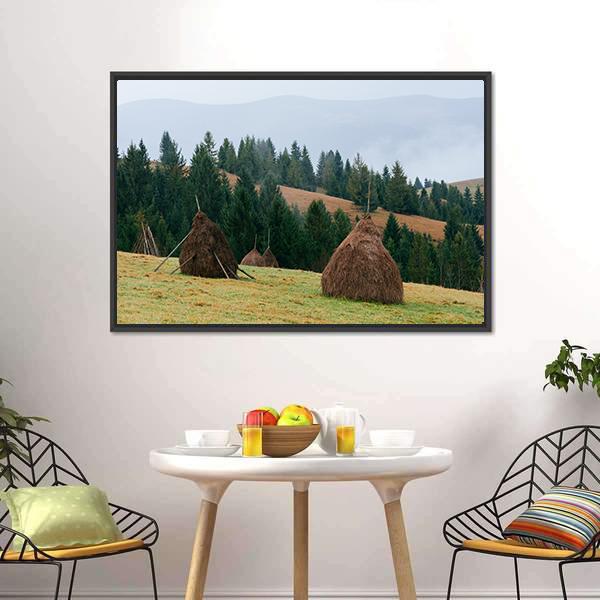 Rick Dry Hay Canvas Wall Art-3 Horizontal-Gallery Wrap-25" x 16"-Tiaracle