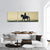 Rider Silhouette On Horse Panoramic Canvas Wall Art-3 Piece-25" x 08"-Tiaracle