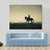 Rider Silhouette On Horseback Canvas Wall Art-1 Piece-Gallery Wrap-36" x 24"-Tiaracle