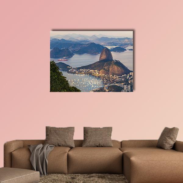 Rio De Janeiro Brazil Canvas Wall Art-1 Piece-Gallery Wrap-36" x 24"-Tiaracle