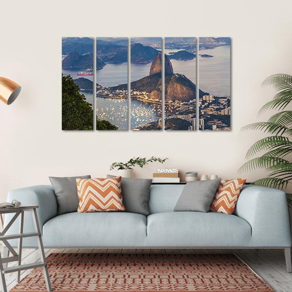 Rio De Janeiro Brazil Canvas Wall Art-5 Horizontal-Gallery Wrap-22" x 12"-Tiaracle