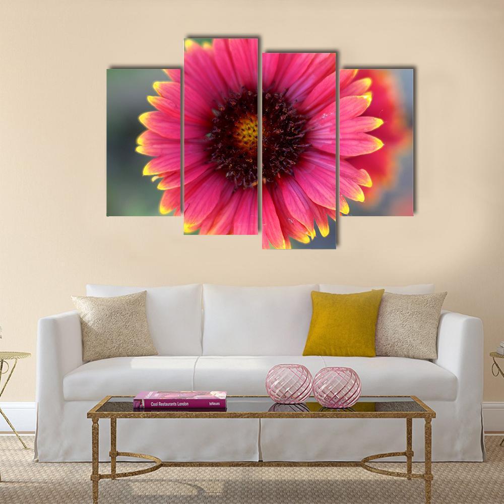 Ripe Red Flower Canvas Wall Art-4 Pop-Gallery Wrap-50" x 32"-Tiaracle