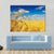 Ripe Wheat Ears Over Wheat Field Canvas Wall Art-4 Pop-Gallery Wrap-50" x 32"-Tiaracle