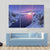 River Among Snow Bound Mountains On Sunset Canvas Wall Art-4 Pop-Gallery Wrap-50" x 32"-Tiaracle